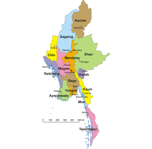 Administrative Division of Myanmar 